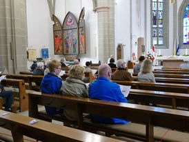 Bonifatiusandacht mit Weihbischof Prof. Dr. Karlheinz Diez in St. Crescentius (Foto: Karl-Franz Thiede)